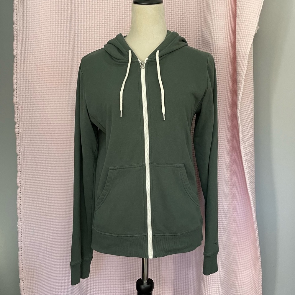 CHAMPION Hunter green hooded sweatshirt size S.